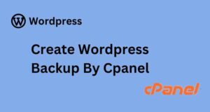 wordpress  backup by cpanel