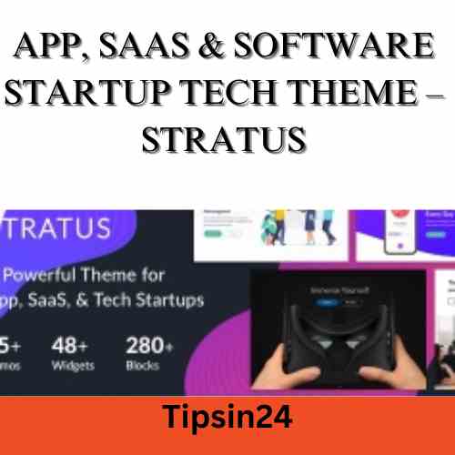 App, SaaS & Software Startup Tech Theme – Stratus