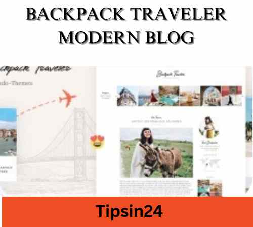 Backpack Traveler Modern Blog Wordpress Theme