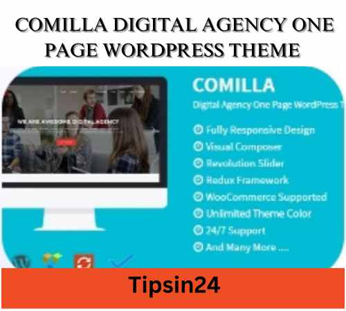 Comilla Digital Agency One Page WordPress Theme