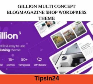 Gillion Multi Concept BlogMagazine Shop WordPress Theme