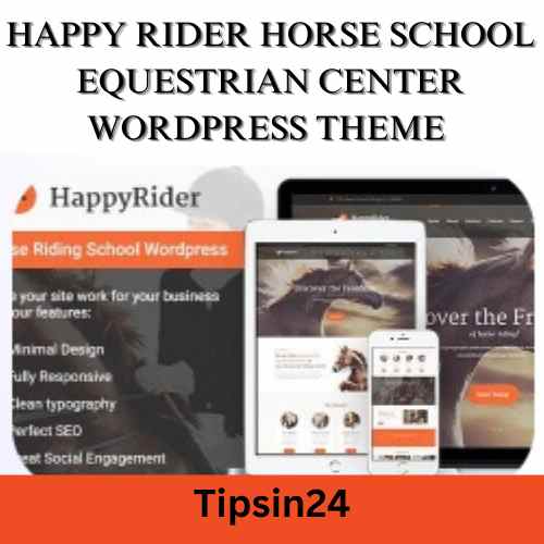 Happy Rider Horse School Equestrian Center WordPress Theme