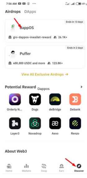 Binance Dappos Airdrop 1