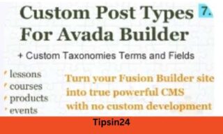 Custom Post Types, Taxonomies and Fields for Avada Builder