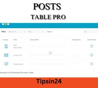 Posts Table Pro