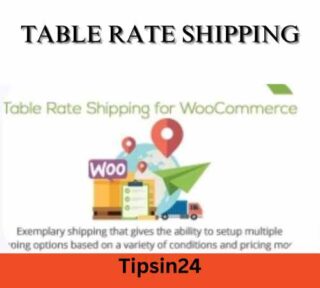 Table Rate Shipping