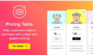 WordPress Pricing Table Plugin